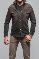 Axel's Premium Denim Cutter Knit Snap Shirt In Desert Mens - Snap Shirts