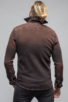 Axel's Premium Denim Cutter Knit Snap Shirt In Rust Mens - Snap Shirts