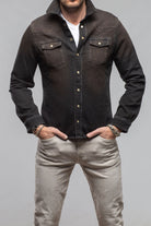 Cutter Knit Snap Shirt In Wenge - AXEL'S