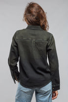 Axel's Premium Denim Dakota Western Knit Shirt In Iguana Overdye Ladies - Snap Shirts