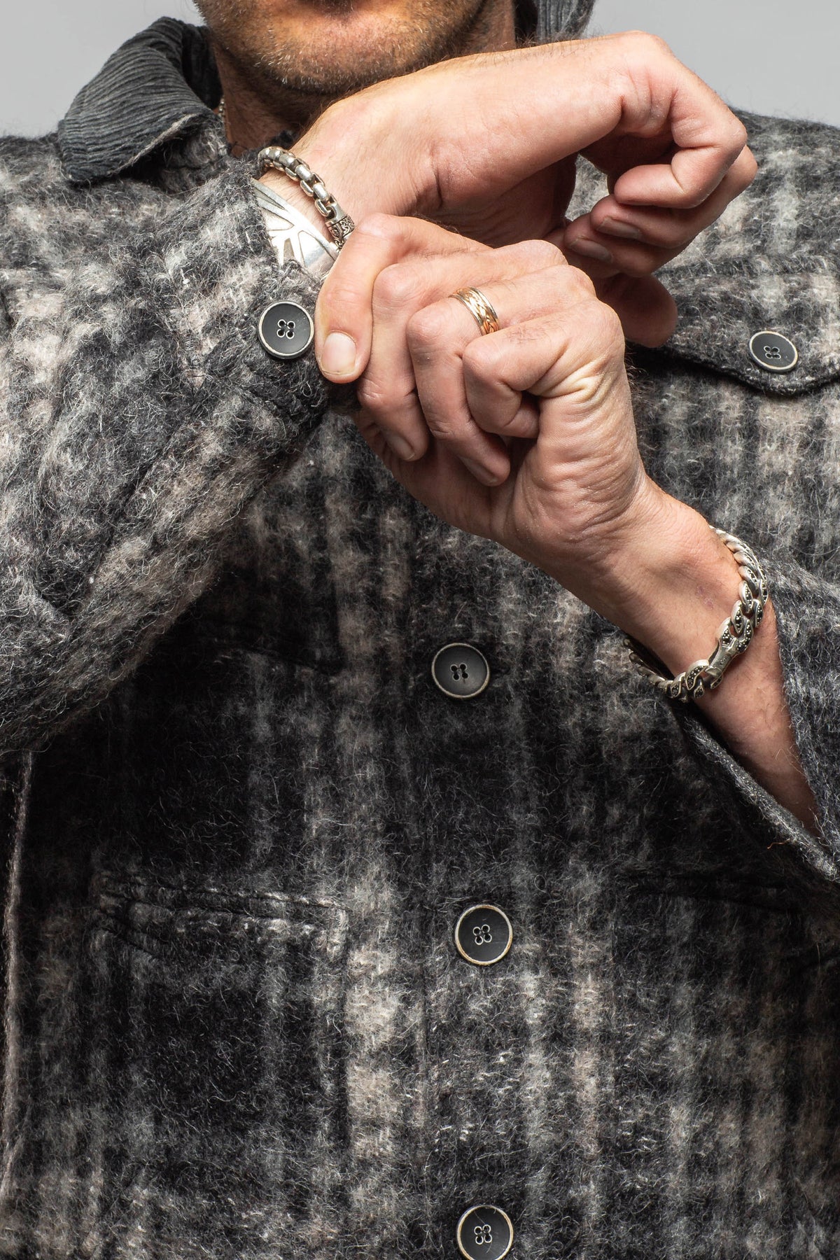 Dolomite Plaid Shirt Jacket - AXEL'S