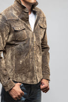 Axel's Premium Denim Joey Flocked Snap Shirt In Blue Gold Mens - Snap Shirts