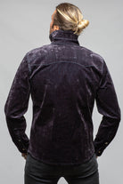 Axel's Premium Denim Joey Flocked Snap Shirt In Navy Mens - Snap Shirts