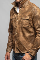 Axel's Premium Denim Joey II Leather Snap Shirt Mens - Snap Shirts