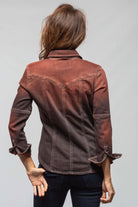Maddi Fitted Western Snap Shirt In Ruggine Over Dye - AXEL'S
