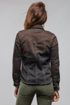 Maddi Fitted Western Snap Shirt In Wenge Over Dye - AXEL'S