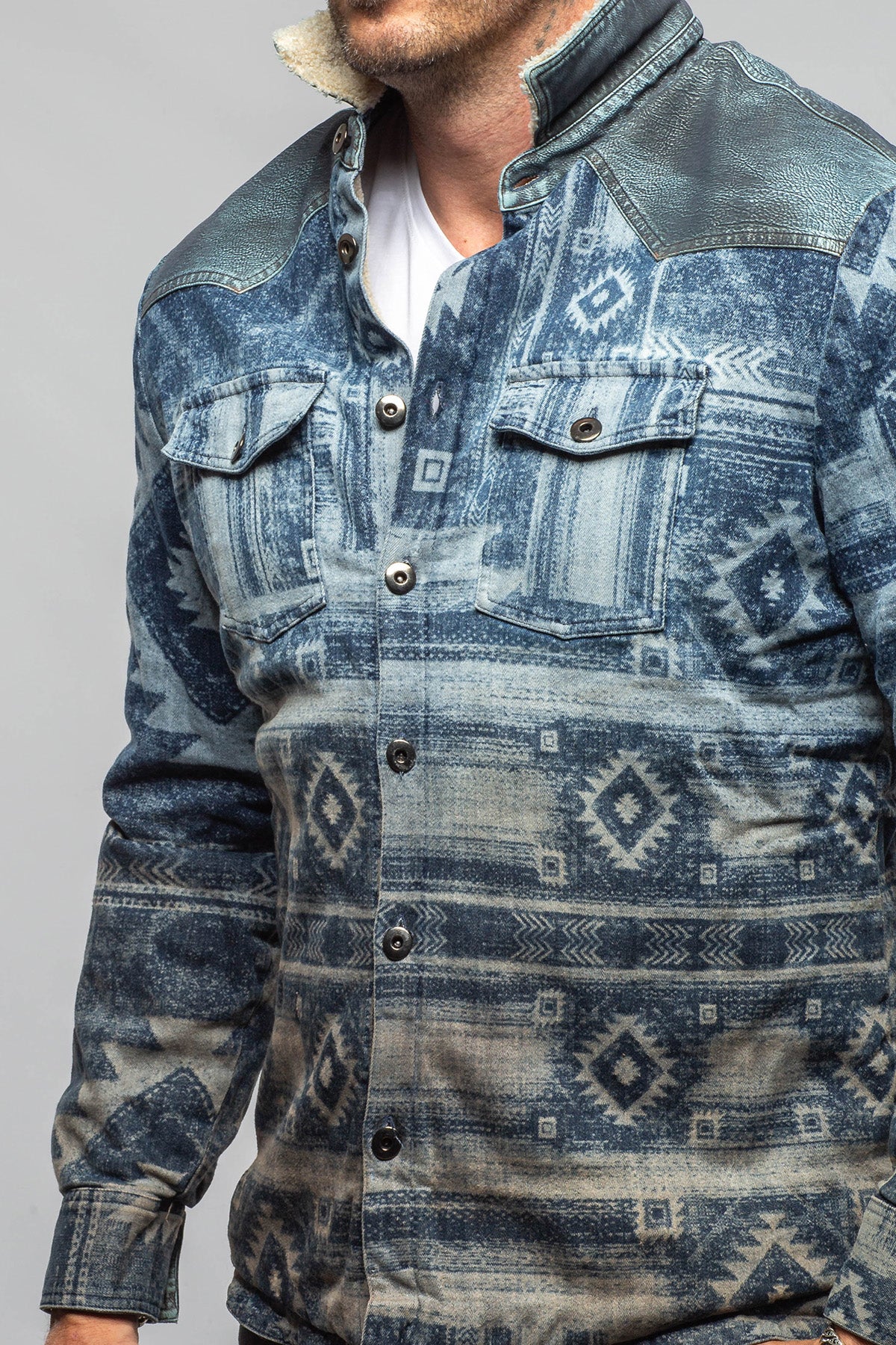 Axel's Premium Denim Mesa Western Denim Jacket Mens - Outerwear - Lightweight