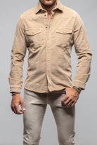 Prime Western Corduroy Snap Shirt In Beige - AXEL'S