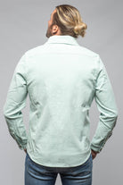 Prime Western Corduroy Snap Shirt In Menta - AXEL'S