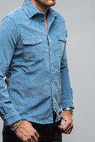 Prime Western Corduroy Snap Shirt In Peony - AXEL'S