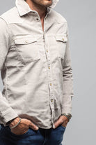 Axel's Premium Denim Prime Western Corduroy Snap Shirt In Sasso | Mens - Snap Shirts
