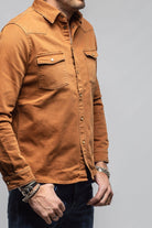 Axel's Premium Denim Ranger Colored Denim Snap Shirt In Ruggine Mens - Snap Shirts