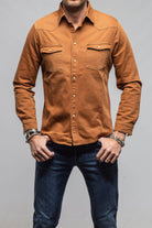 Axel's Premium Denim Ranger Colored Denim Snap Shirt In Ruggine Mens - Snap Shirts