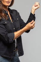 Ricky Western Chambray Shirt In Blue/Black Overdye - AXEL'S