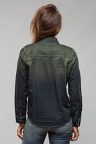 Ricky Western Chambray Shirt In Iguana Overdye - AXEL'S