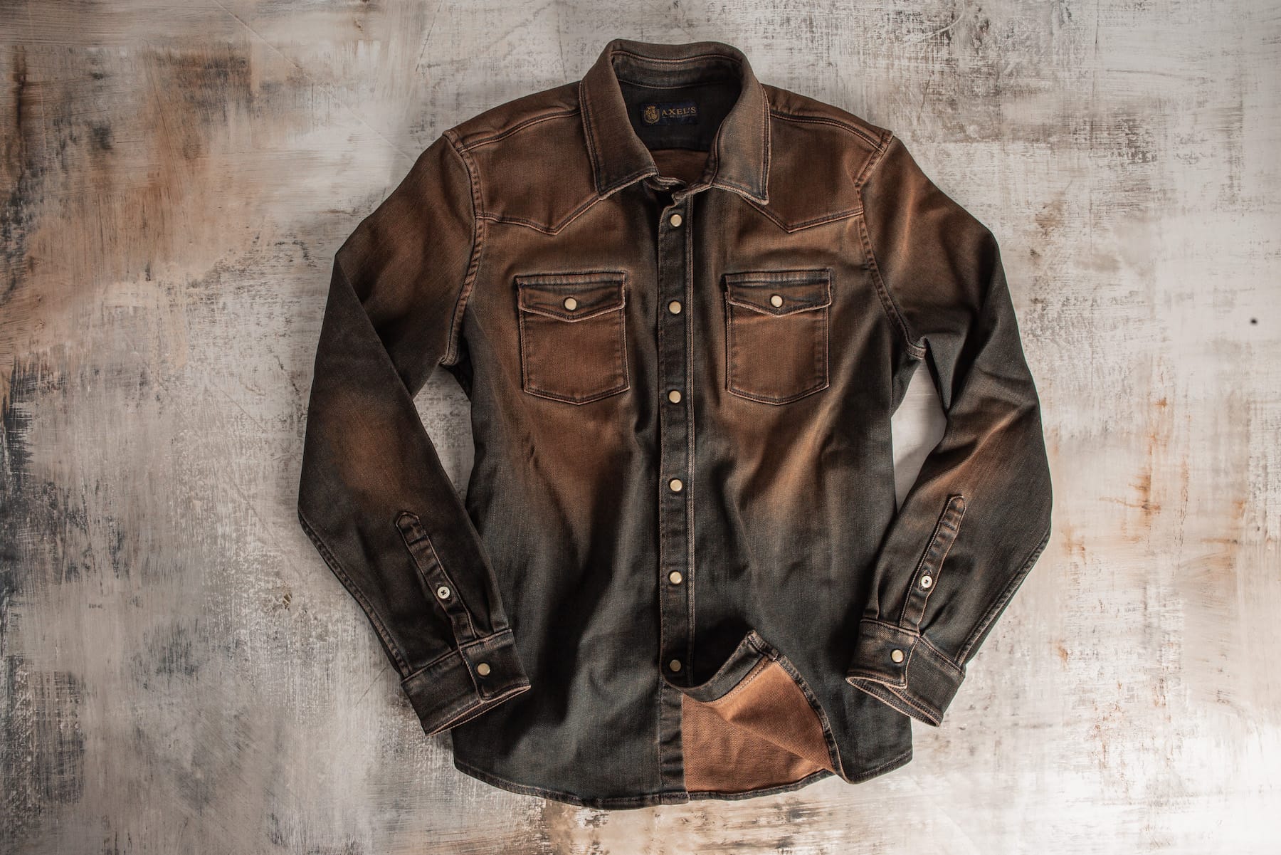 Roper Over-Dyed Western Snap Shirt In Ironside - AXEL'S