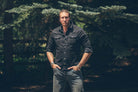 Axel's Premium Denim Roper Over-Dyed Western Snap Shirt In Nero Mens - Snap Shirts
