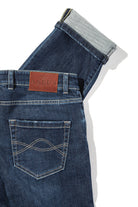 Axel's Premium Denim Sedona Denim In Dark Blue Beige Stitch Mens - Pants - 5 Pocket