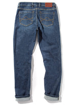 Axel's Premium Denim Sedona Denim In Dark Blue Gold Stitch | Mens - Pants - 5 Pocket