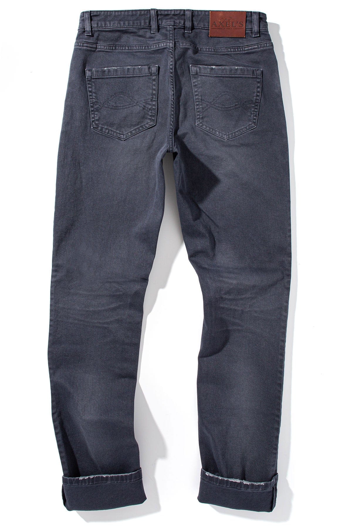 Axel's Premium Denim Silverton Worn-In Slim Denim In Acciaio Mens - Pants - 5 Pocket