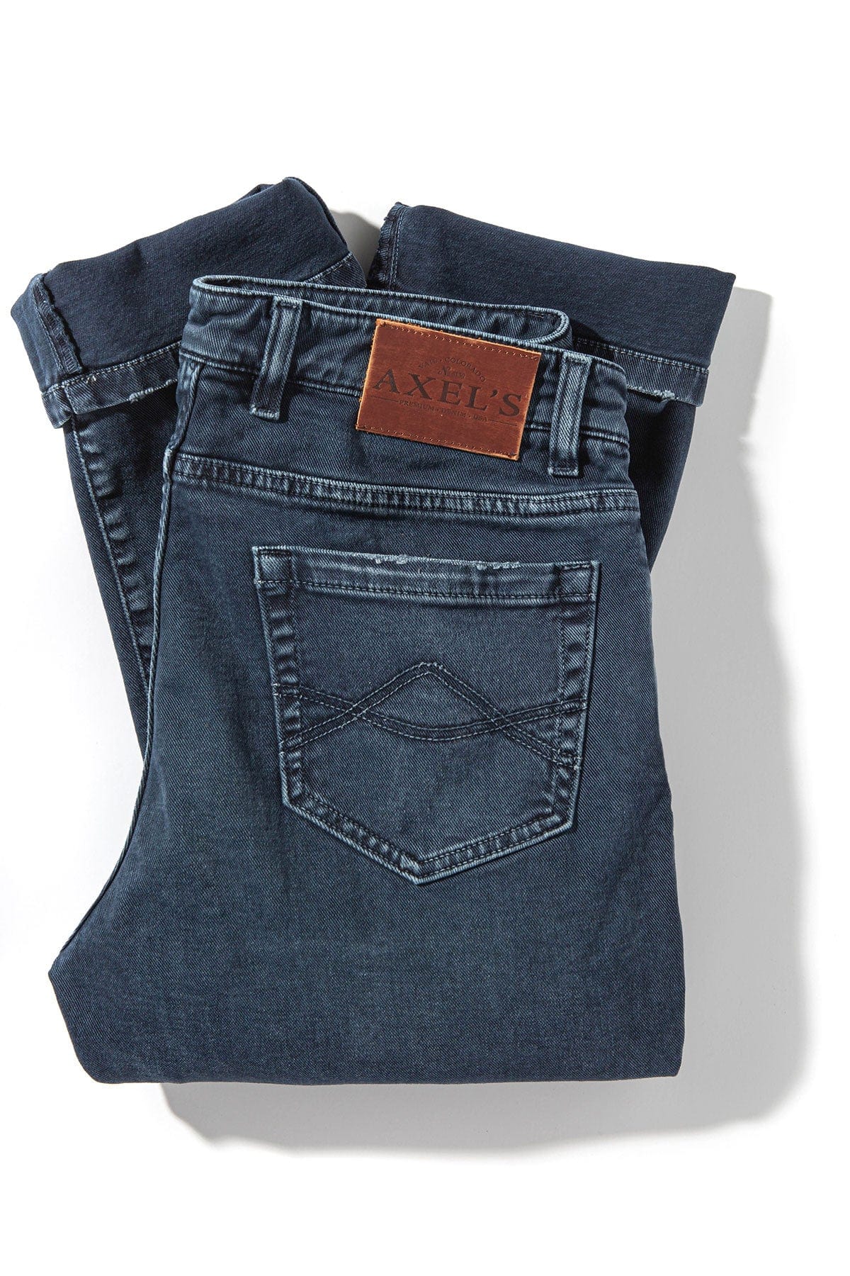 Silverton Worn-In Slim Denim In Blu Oxford - AXEL'S