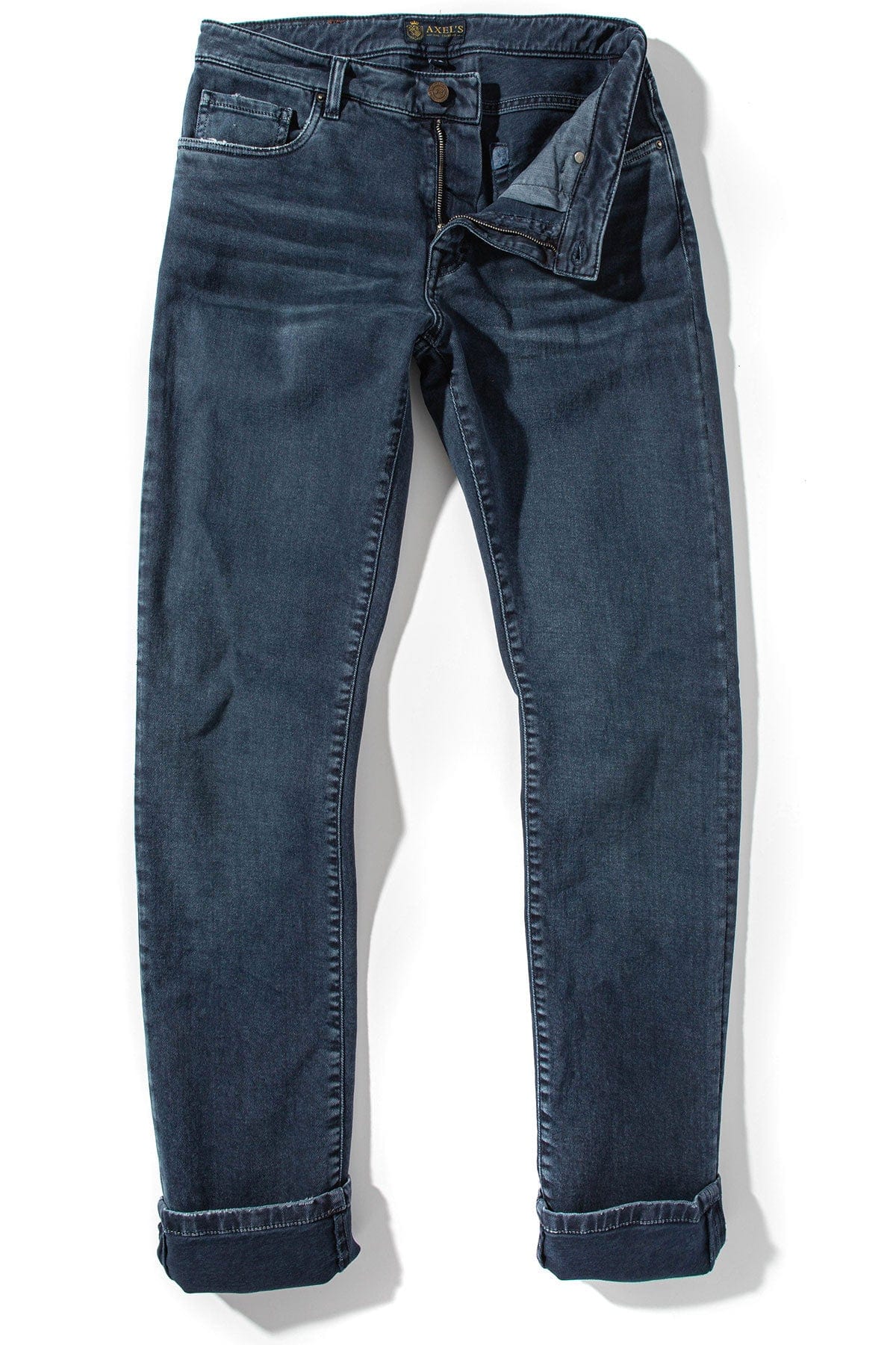 Silverton Worn-In Slim Denim In Blu Oxford - AXEL'S