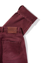 Axel's Premium Denim Silverton Worn-In Slim Denim In Bordeaux Mens - Pants - 5 Pocket