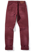Axel's Premium Denim Silverton Worn-In Slim Denim In Bordeaux Mens - Pants - 5 Pocket