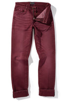 Axel's Premium Denim Silverton Worn-In Slim Denim In Bordeaux Mens - Pants - 5 Pocket