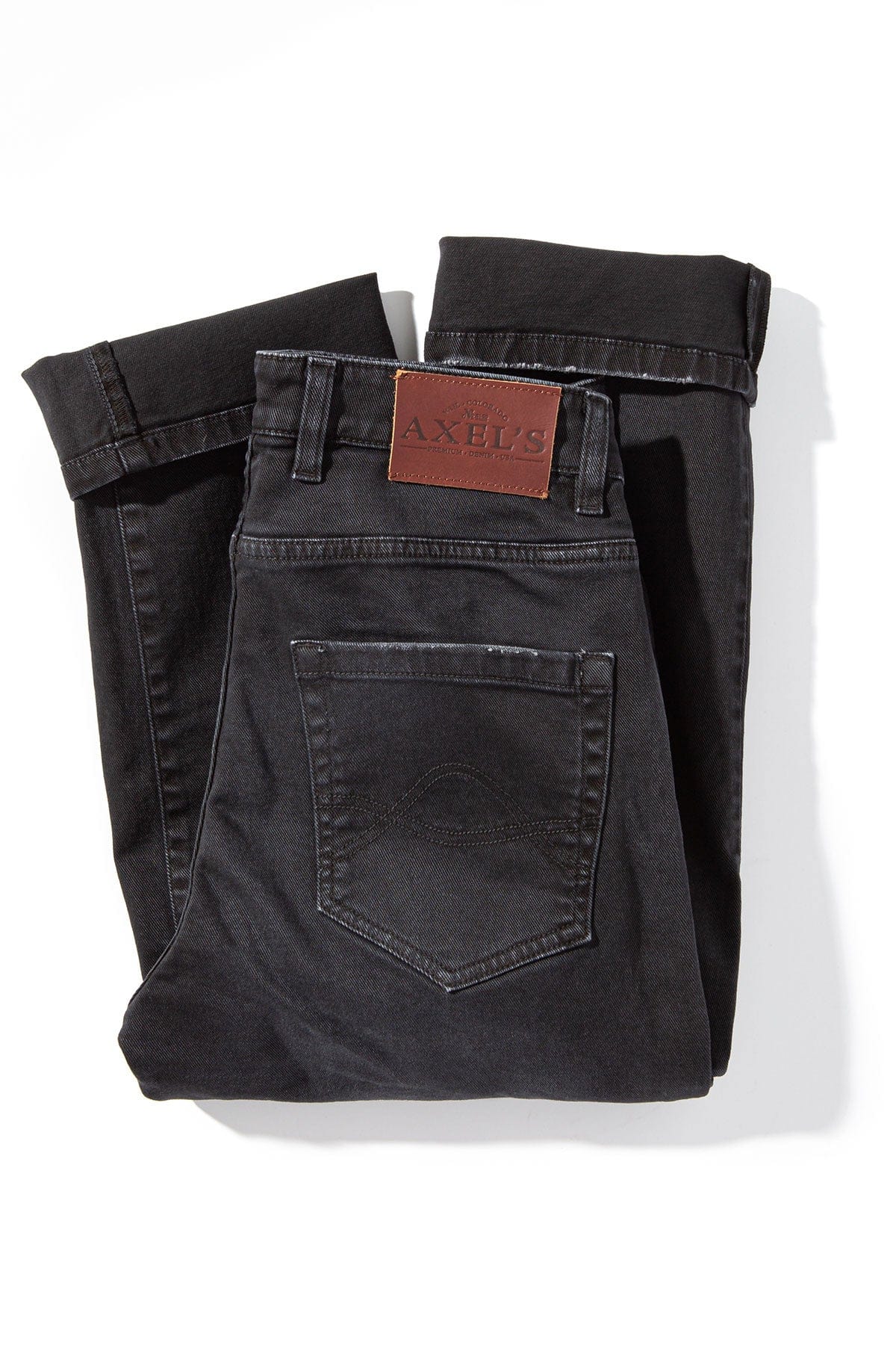 Axel's Premium Denim Silverton Worn-In Slim Denim In Nero Mens - Pants - 5 Pocket