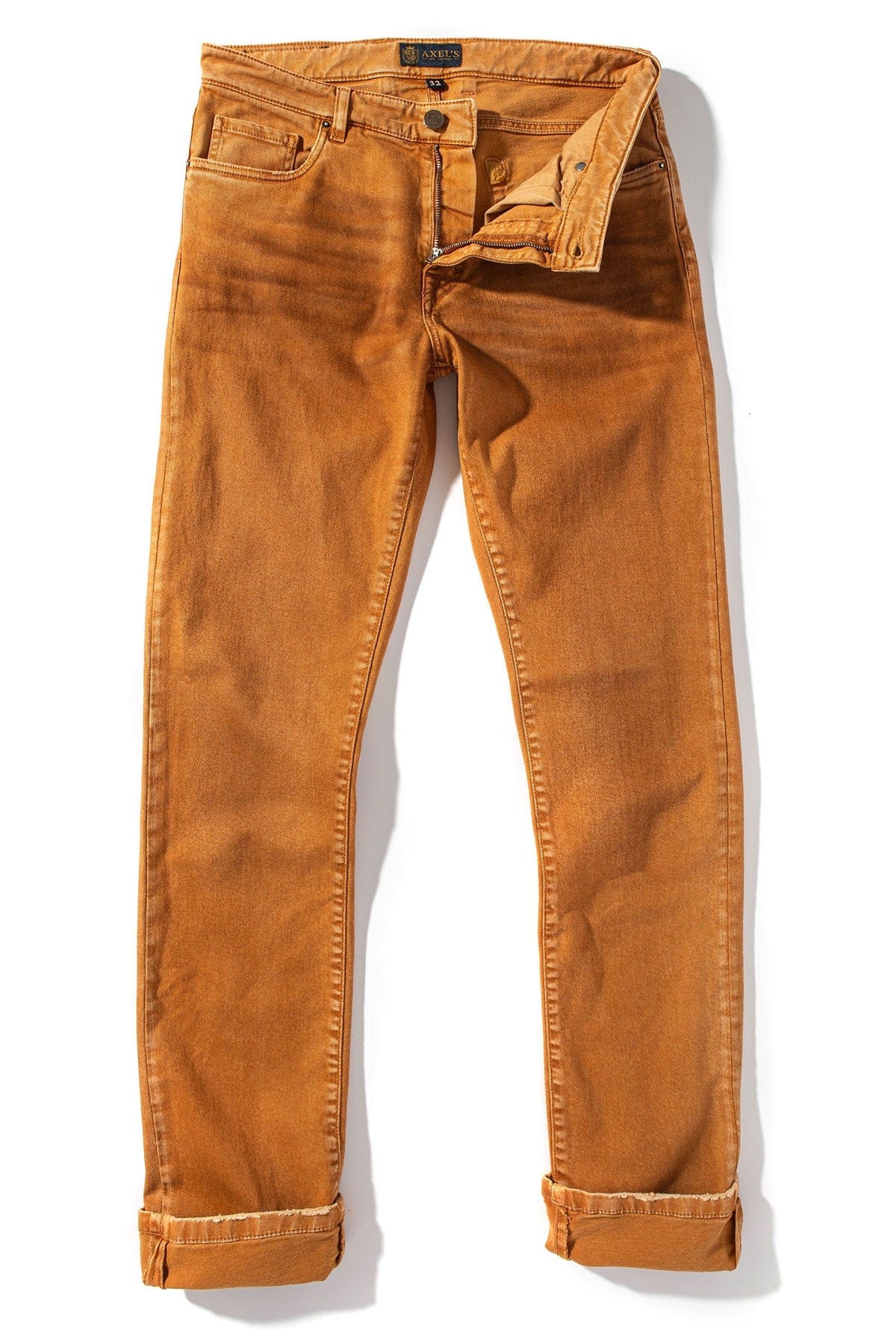 Silverton Worn-In Slim Denim In Papaya - AXEL'S