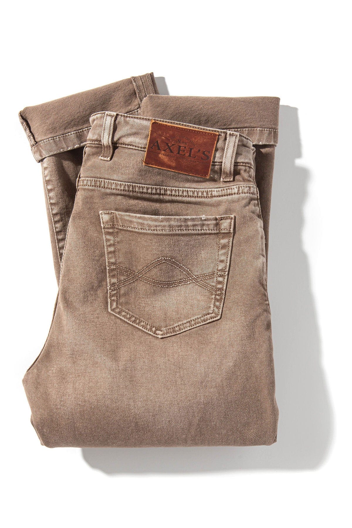 Axel's Premium Denim Silverton Worn-In Slim Denim In Tortora | Mens - Pants - 5 Pocket