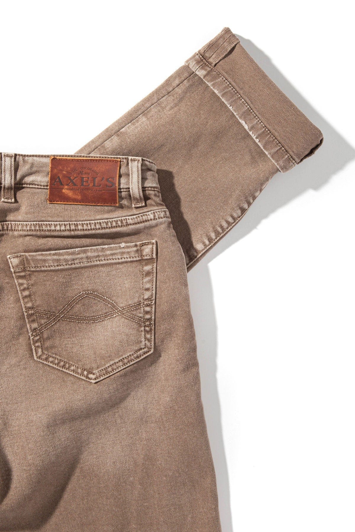 Axel's Premium Denim Silverton Worn-In Slim Denim In Tortora | Mens - Pants - 5 Pocket