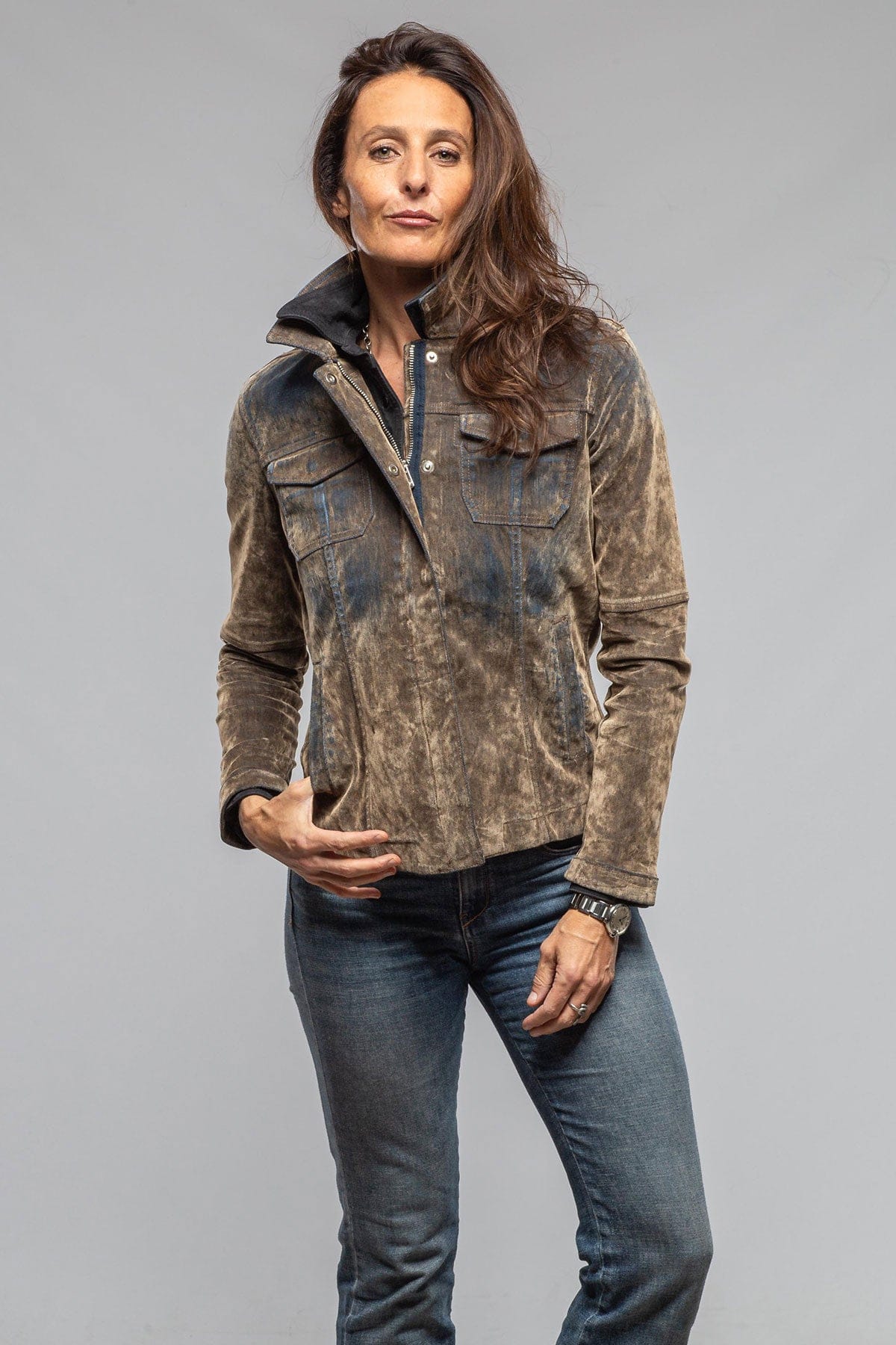 Axel's Premium Denim Sutter Moleskin Denim Jacket Ladies - Outerwear - Lightweight