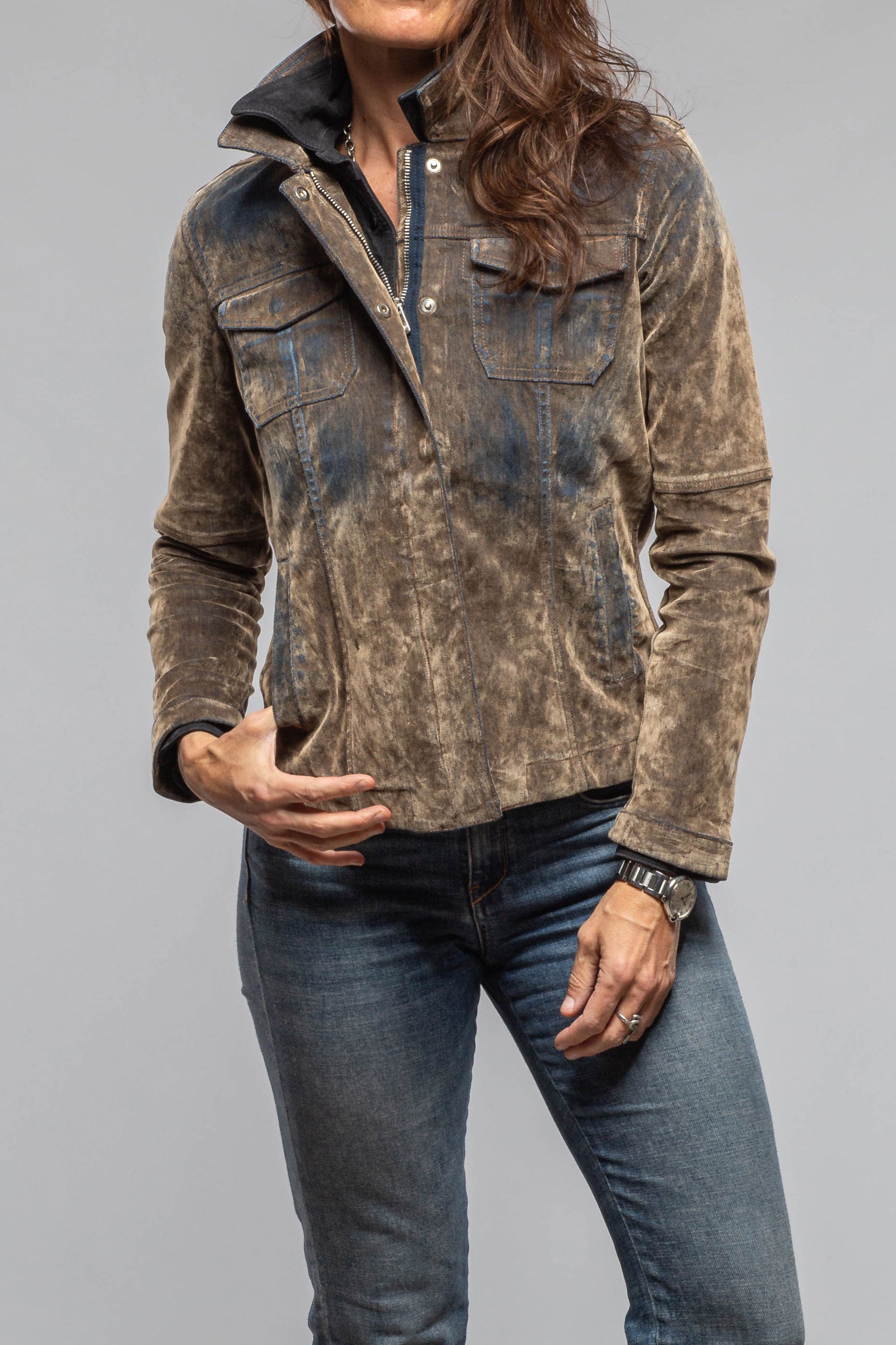 Axel's Premium Denim Sutter Moleskin Denim Jacket Ladies - Outerwear - Lightweight