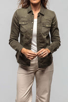 Sweetwater Denim Shirt In Army Green - AXEL'S