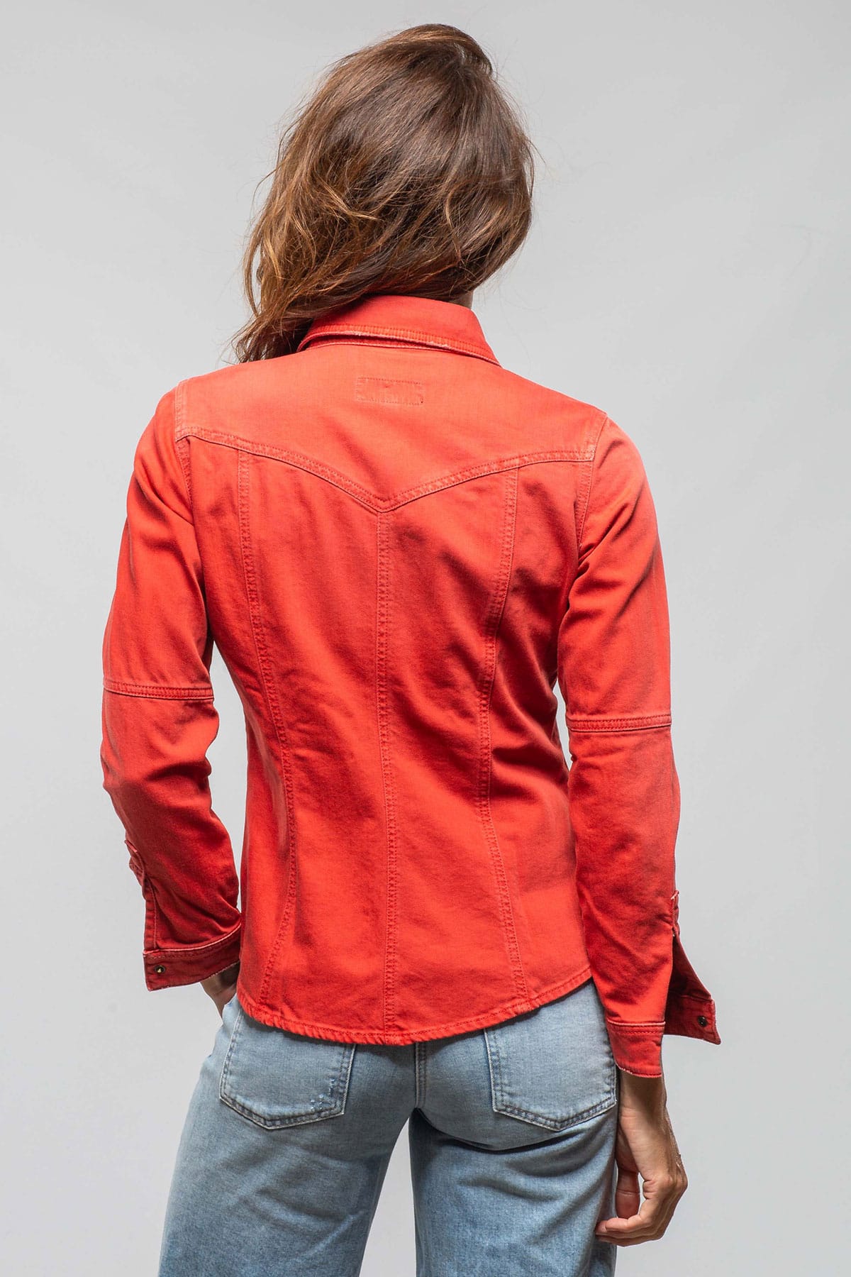 Sweetwater Denim Shirt In Corallo - AXEL'S