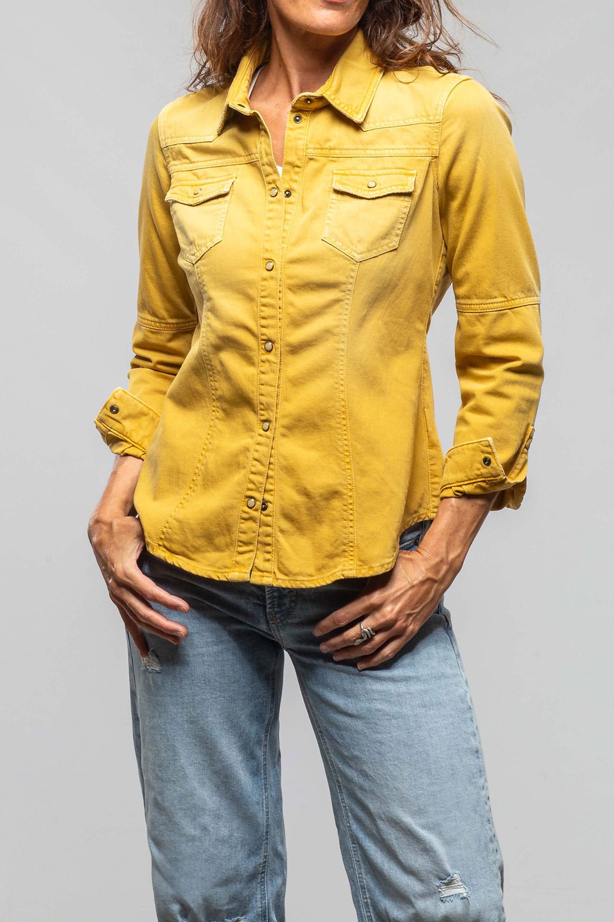 Sweetwater Colored Denim Snap Shirts