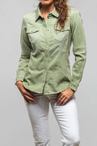 Axel's Premium Denim Sweetwater Denim Shirt In Menta | Ladies - Snap Shirts