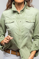 Axel's Premium Denim Sweetwater Denim Shirt In Menta | Ladies - Snap Shirts