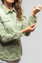 Axel's Premium Denim Sweetwater Denim Shirt In Menta | Ladies - Snap Shirts