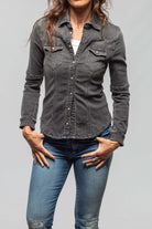 Sweetwater Denim Shirt In Mid-Grey - AXEL'S