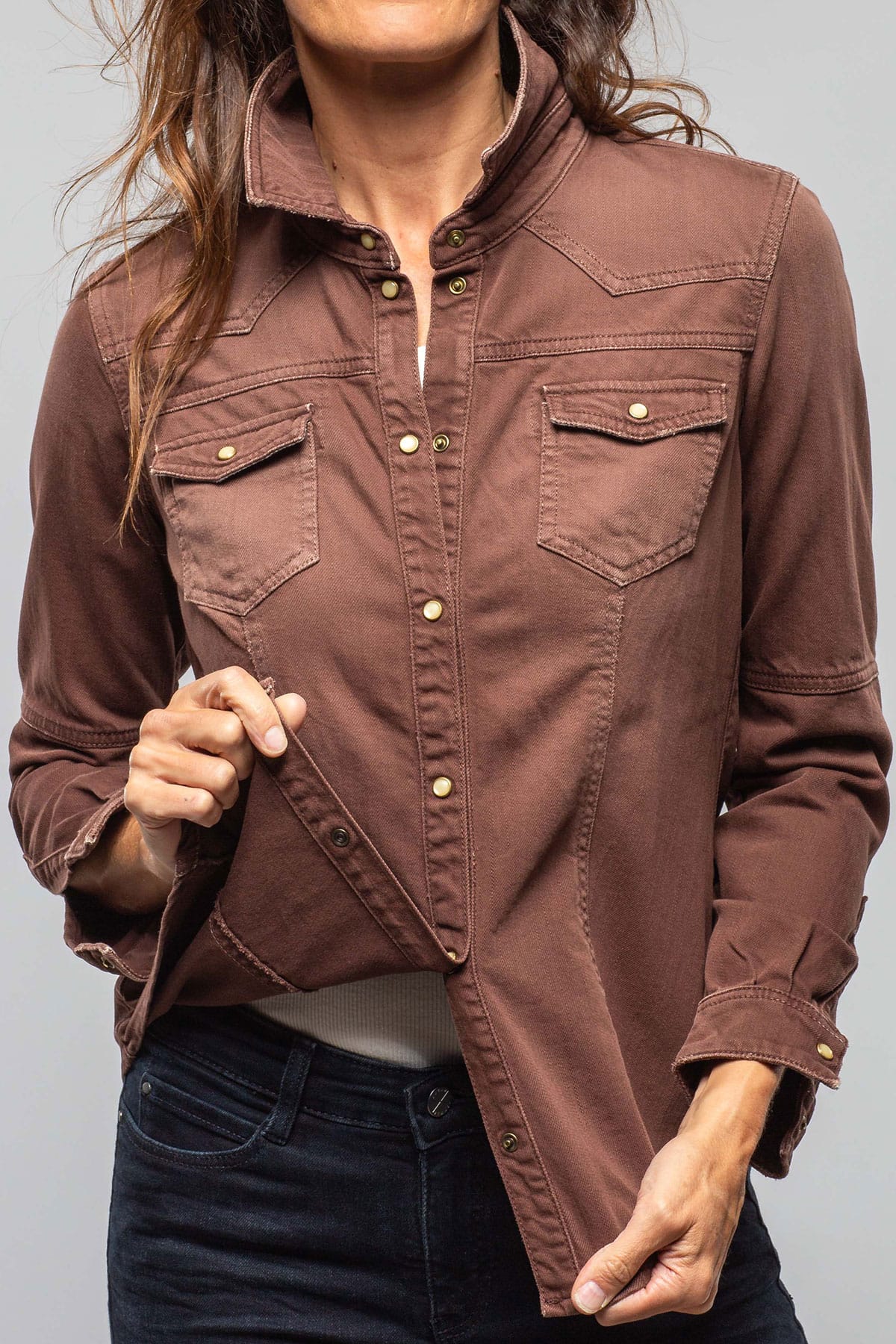Sweetwater Denim Shirt In Mogano - AXEL'S