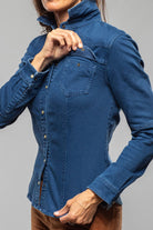 Axel's Premium Denim Sweetwater Denim Shirt In Olympic Blue Ladies - Snap Shirts