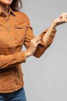Axel's Premium Denim Sweetwater Denim Shirt In Ruggine Ladies - Snap Shirts