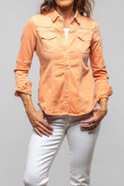 Sweetwater Denim Shirt In Tangerine - AXEL'S