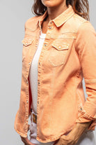 Sweetwater Denim Shirt In Tangerine - AXEL'S