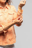 Sweetwater Denim Shirt In Tangerine - AXEL'S