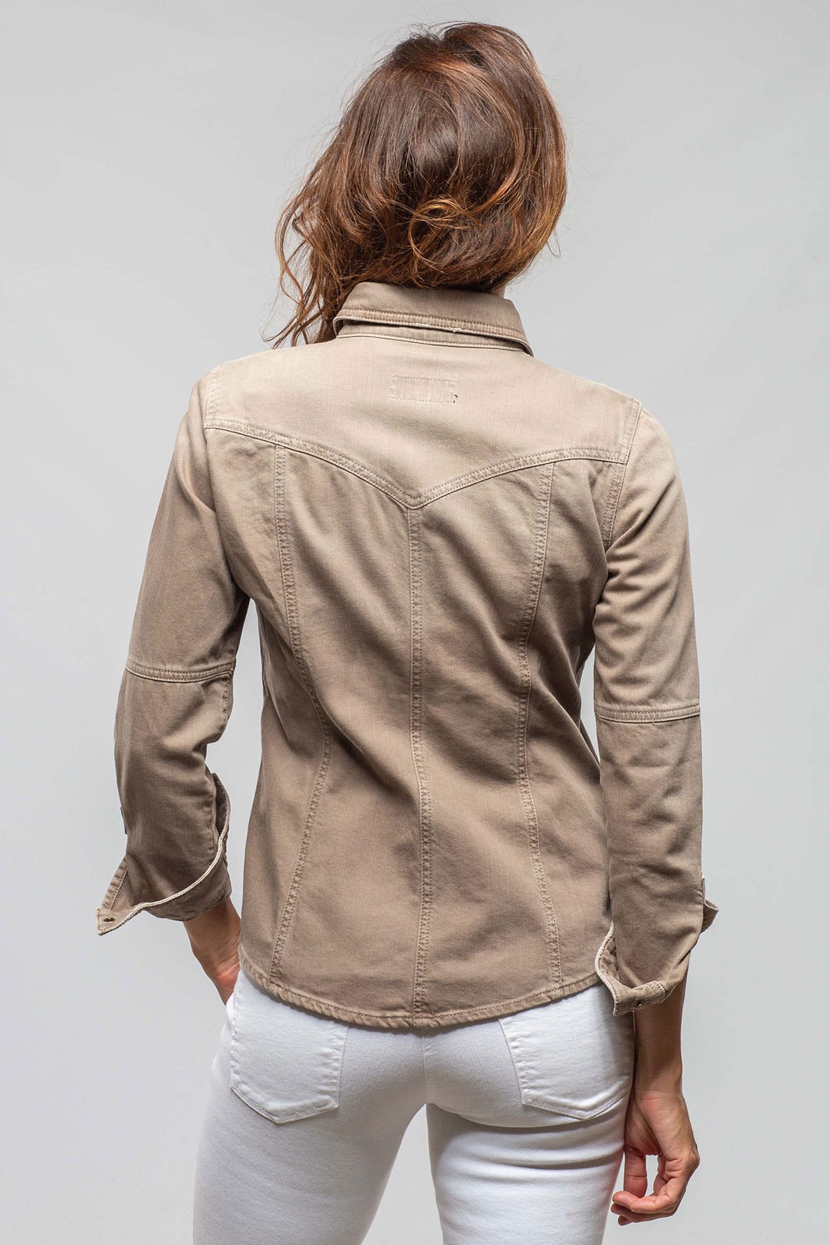 Sweetwater Denim Shirt In Tortora - AXEL'S