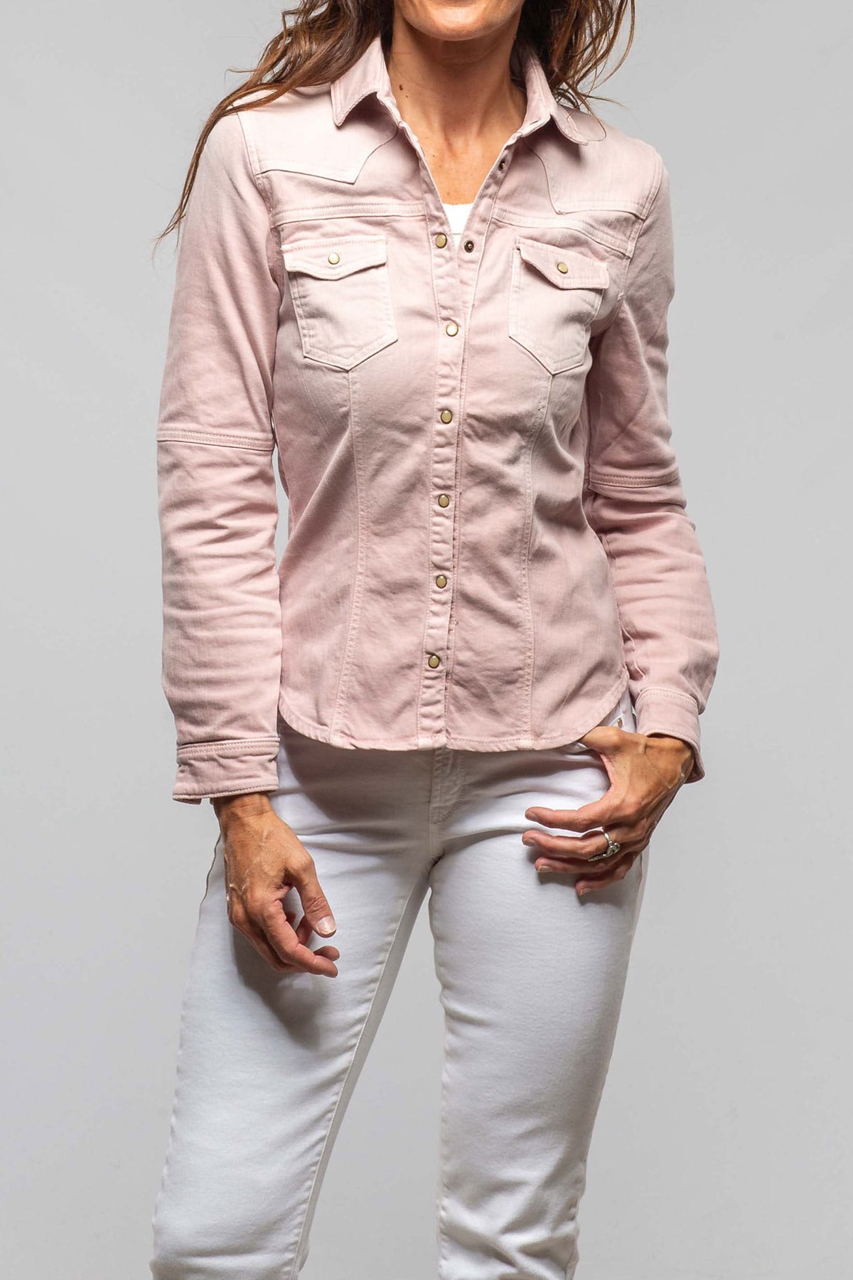 Sweetwater Denim Shirt In Vintage Rose - AXEL'S